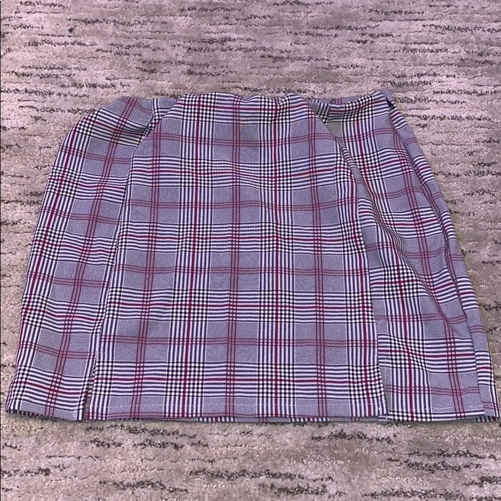 plaid skirt
